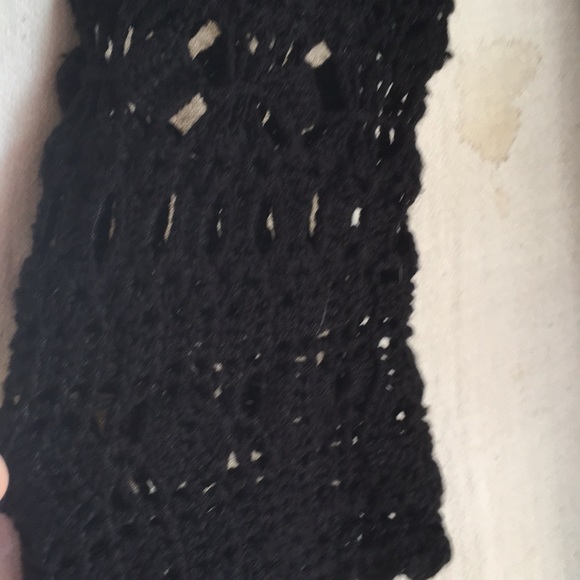 Long black knit sweater - Picture 3 of 6